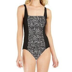 Calvin Klein BLACK SANDSTONE Pleated 1 pc Swimsuit